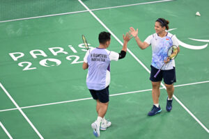 Pertandingan Tim Para Bulu Tangkis Indonesia di Paralimpiade Par