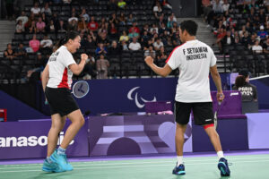 Pertandingan Semi Final Para Bulu Tangkis Indonesia di Paralimpi